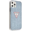 Guess GUHCP12LPCUJULLB iPhone 12 Pro Max 6,7" niebieski/light blue hardcase Jeans Collection
