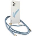 Guess GUHCP12MCRTVSBL iPhone 12/12 Pro 6,1" niebieski/blue hardcase Script Vintage