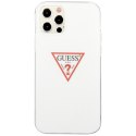 Guess GUHCP12MPCUCTLWH iPhone 12/12 Pro 6,1" biały/white hardcase Triangle Collection