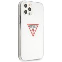 Guess GUHCP12MPCUCTLWH iPhone 12/12 Pro 6,1" biały/white hardcase Triangle Collection