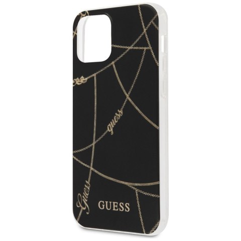 Guess GUHCP12SPCUCHBK iPhone 12 mini 5,4" czarny/black hardcase Gold Chain Collection