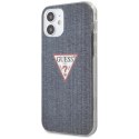 Guess GUHCP12SPCUJULDB iPhone 12 mini 5,4" granatowy/dark blue hardcase Jeans Collection