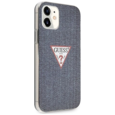 Guess GUHCP12SPCUJULDB iPhone 12 mini 5,4" granatowy/dark blue hardcase Jeans Collection