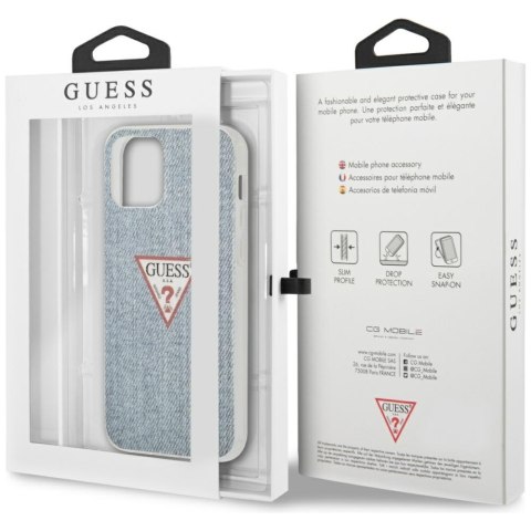 Guess GUHCP12SPCUJULLB iPhone 12 mini 5,4" niebieski/light blue hardcase Jeans Collection