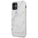 Guess GUHCP12SPCUMAWH iPhone 12 mini 5,4" biały/white hardcase Marble