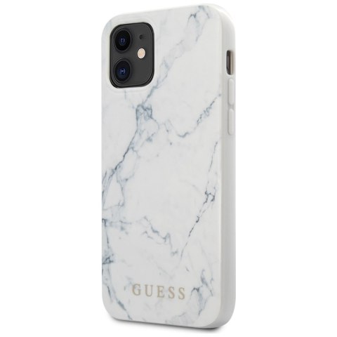 Guess GUHCP12SPCUMAWH iPhone 12 mini 5,4" biały/white hardcase Marble