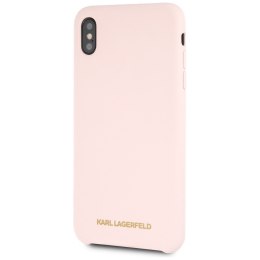 Karl Lagerfeld KLHCI65SLLPG iPhone Xs Max hardcase jasnoróżowy/light pink Silicone
