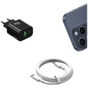 Ładowarka sieciowa USAMS CC316 T65 30W 1xUSB-C 1xUSB-A Fast Charging czarny