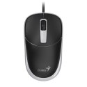 Mysz przewodowa, Genius DX-123, czarno-szara, optyczna, 1200DPI