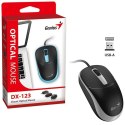 Mysz przewodowa, Genius DX-123, czarno-szara, optyczna, 1200DPI