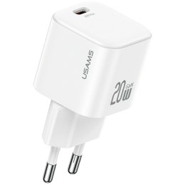 Ładowarka sieciowa USAMS JO Series CC260 20W USB-C + kabel USB-C/Lightning 1m biały