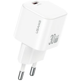 Ładowarka sieciowa USAMS JO Series CC262 30W USB-C + kabel USB-C/Lightning 1m biały