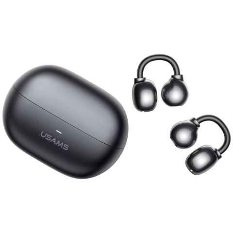 Słuchawki Bluetooth USAMS Echo R02 Clip-on bezprzewodowe szary