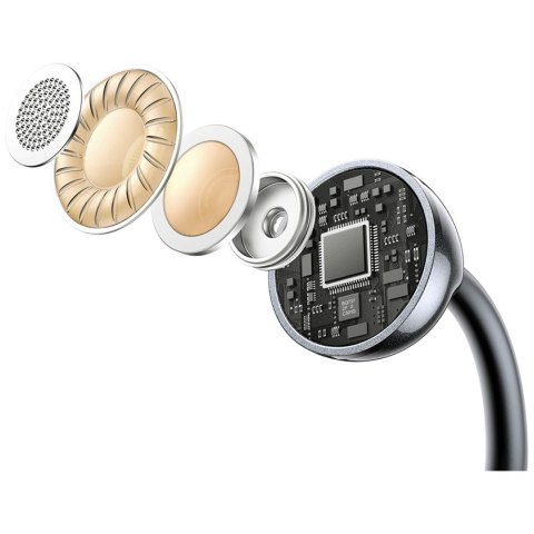 Słuchawki Bluetooth USAMS Echo R02 Clip-on bezprzewodowe szary