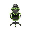 Fotel gamingowy Kruger&Matz Warrior GX-150 Czarno-zielony