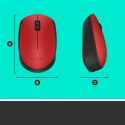 Mysz Logitech M171 910-004641 (optyczna; 1000 DPI; kolor czerwony)