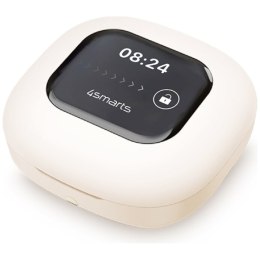 Słuchawki Bluetooth 4smarts SkyBuds OWS z ekranem AI beżowy