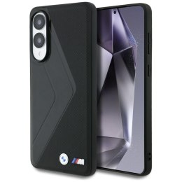 Etui BMW Leather Oversized Stripes MagSafe do Samsung Galaxy S25 Edge czarny