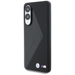 Etui BMW Leather Oversized Stripes MagSafe do Samsung Galaxy S25 Edge czarny