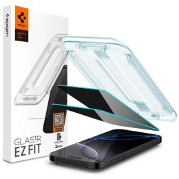 Szkło prywatyzujące Spigen Glas.TR EZ FIT Privacy do Apple iPhone 17 Pro / 17 / 16 Pro 2szt