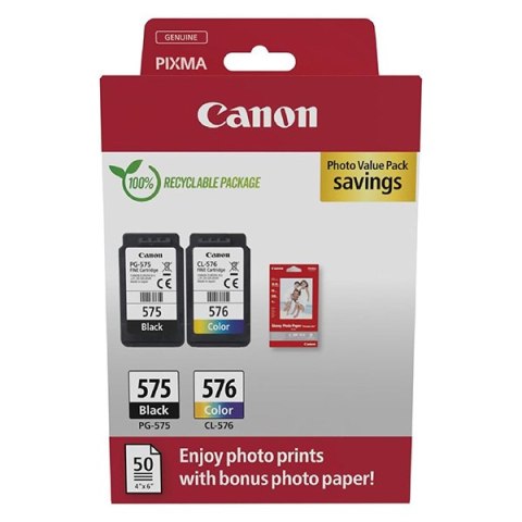 Canon oryginalny ink / tusz PG-575/CL-576 PVP, 5438C004, CMYK