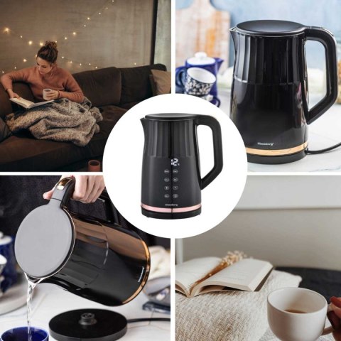 CZAJNIK ELEKTRYCZNY 1,7L KLAUSBERG KB-7895 LED REULACJA TEMPERATURY