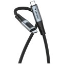 Kabel Verbatim Sync & Charge USB-C do USB-C 100W wyświetlacz 120cm czarny 31848