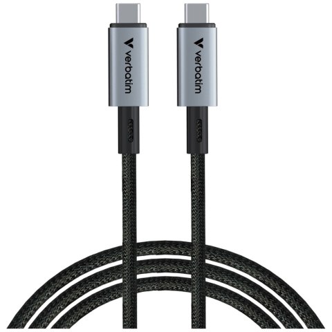 Kabel Verbatim Sync & Charge USB-C do USB-C 240W 40Gb/s 120cm czarny 31847
