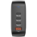 Ładowarka sieciowa Verbatim Mini GaN 165W 3xUSB-C PD/1x USB-A QC czarny 32216