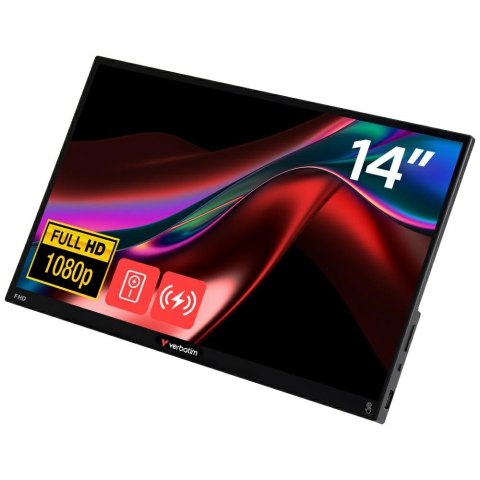 Monitor przenośny dotykowy Verbatim LIGHT 14" FHD z powerbankiem 5000mAh czarny 32088