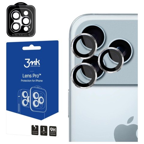 Ochrona na obiektyw aparatu 3MK Lens Protection Pro do Apple iPhone 17 Pro /17 Pro Max srebrny