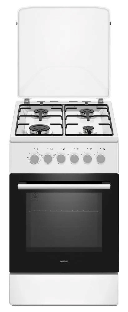 Kuchnia gazowo-elektryczna MPM-56-KGM-04 50 cm biała, termoobieg