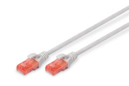 Digitus | CAT 6e | Patch cable | Unshielded twisted pair (UTP) | Male | RJ-45 | Male | RJ-45 | Grey | 3 m