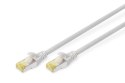 Digitus | CAT 6a | Kabel krosowy | Skrętka ekranowana (SFTP) | Męski | RJ-45 | Męski | RJ-45 | Szary | 0,5 m