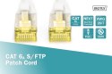 Digitus | CAT 6a | Kabel krosowy | Skrętka ekranowana (SFTP) | Męski | RJ-45 | Męski | RJ-45 | Szary | 0,5 m