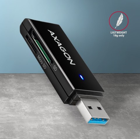 AXAGON Slim super-speed USB 3.2 Gen 1 card reader with a direct USB-A connector | CRE-S2N