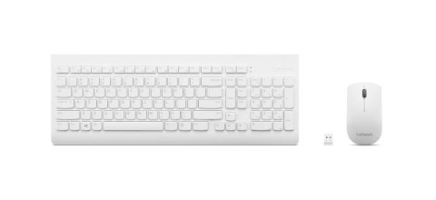 Lenovo | Wireless Combo Keyboard & Mouse | 510 | White | Keyboard and Mouse Combo | 2.4 GHz Wireless via Nano USB | Batteries in