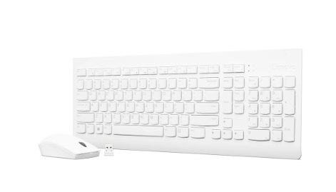 Lenovo | Wireless Combo Keyboard & Mouse | 510 | White | Keyboard and Mouse Combo | 2.4 GHz Wireless via Nano USB | Batteries in