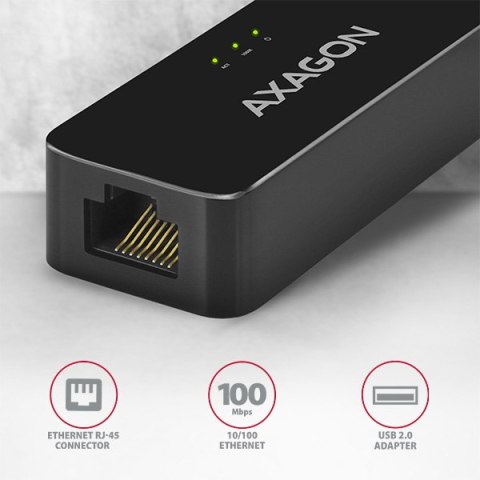 AXAGON ADE-XR USB 2.0 Ethernet 10/100 adapter with automatic installation