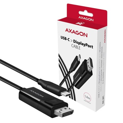 AXAGON Active cable | USB-C to DisplayPort | 1.8 m