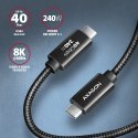 AXAGON Data and charging USB4 Gen 3x2 cable, 1 m | BUCM3-CM15AB | USB Type C - USB Type C
