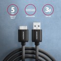 AXAGON Data and charging cable, 1 m | BUMM3-AM10AB | USB Type A to USB Type Micro-B