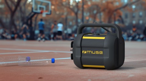 Muse | Jobsite Bluetooth Radio | M-968 BTY | NFC features | AUX in | 40 W | Black/Yellow