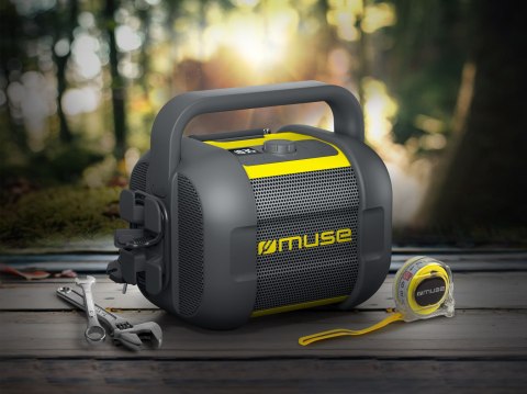 Muse | Jobsite Bluetooth Radio | M-968 BTY | NFC features | AUX in | 40 W | Black/Yellow