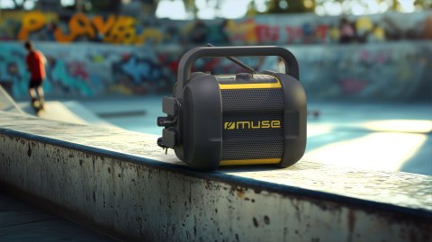 Muse | Jobsite Bluetooth Radio | M-968 BTY | NFC features | AUX in | 40 W | Black/Yellow