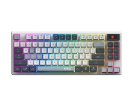 MSI FORGE GK600 TKL WIRELESS SKY | Klawiatura do gier | Bezprzewodowa | USA | Bluetooth | 2,4 GHz, Bluetooth, USB 2.0 | Mechanic