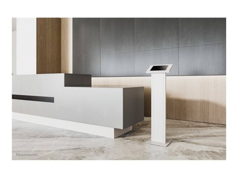 Neomounts FL15-750WH1 Tablet floor stand - lockable (incl. lock) - VESA 75x75 - bolt-down - suitable for various 9.7-11" tablets