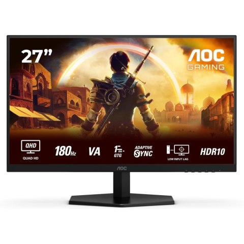 AOC Q27G42XNE | 27 " | VA | QHD | 16:9 | 180 Hz | 1 ms | 2560 x 1440 pikseli | 300 cd/m² | 2 porty HDMI | Czarny