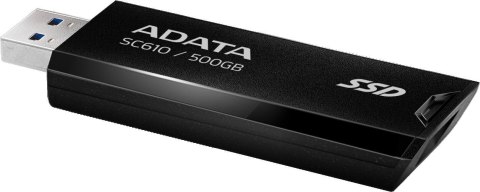Dysk zewnętrzny SSD Adata SC610 500GB USB-C czarny