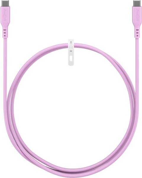 Goobay Kabel silikonowy USB-C, 1,5 m, różowy | Goobay